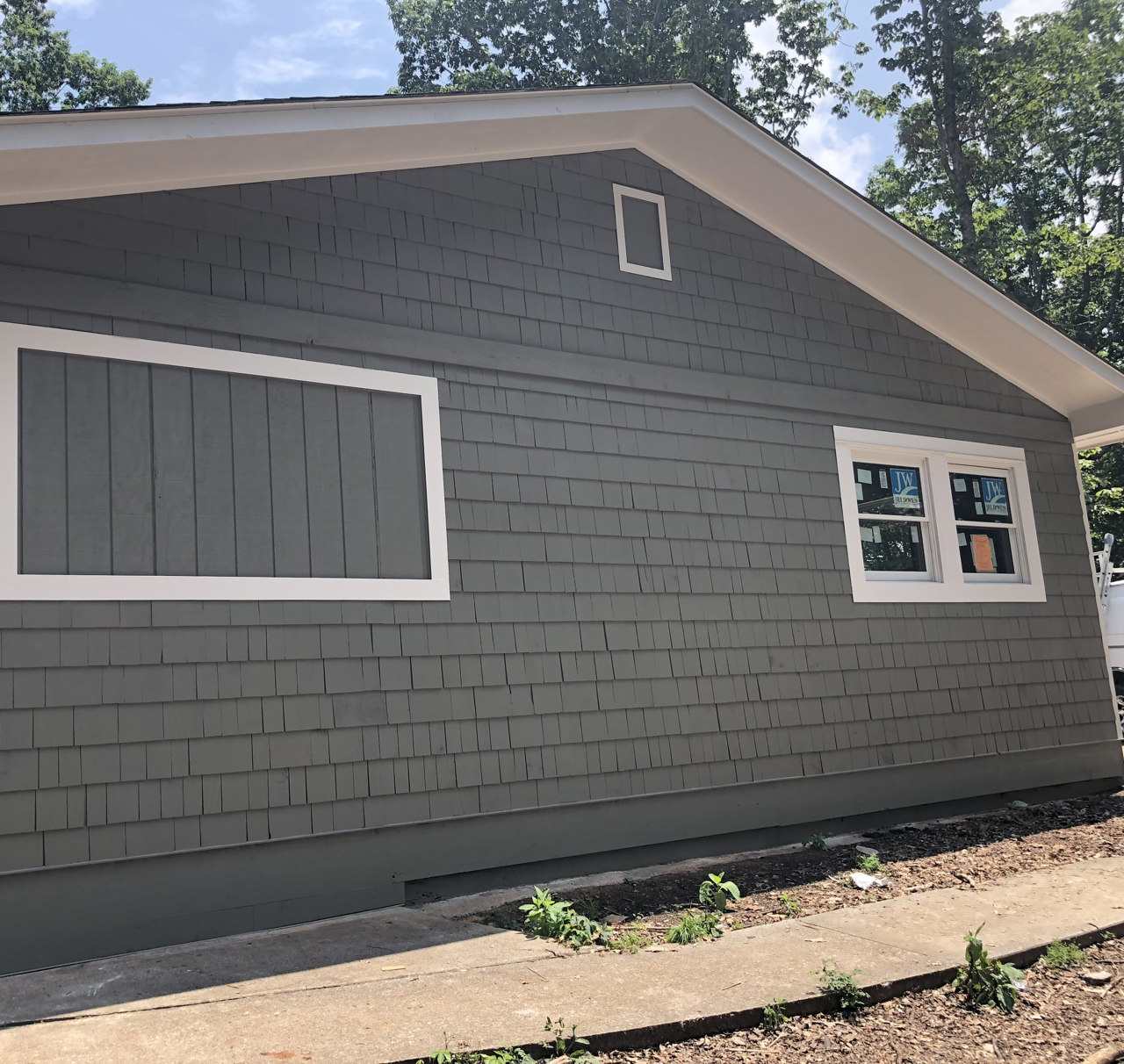 After — Cedar Shingle Siding — Solid Stain