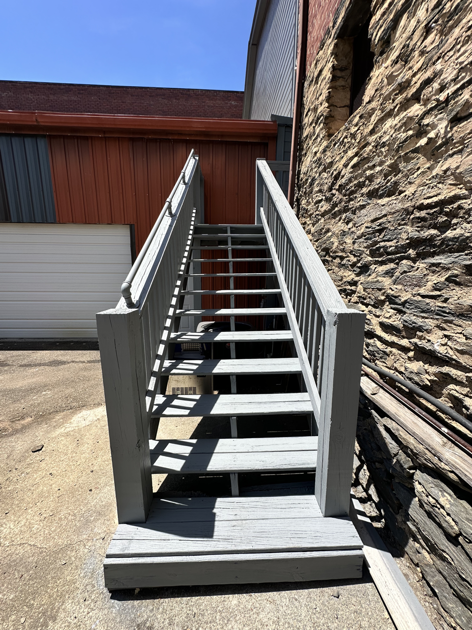 After — Exterior Stairs — Side Entry