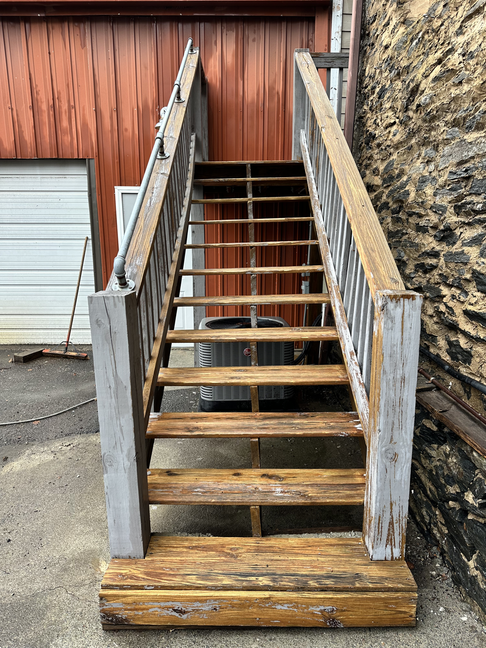 Before — Exterior Stairs — Side Entry